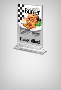 Upright Leaflet Menuholder
