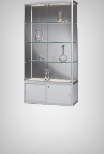 Standvitrine VERSUS mit Unterschrank