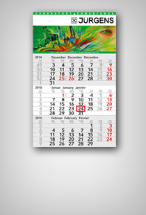 Einblatt-Monatskalender 