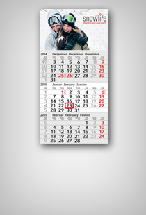 Einblatt-Monatskalender 