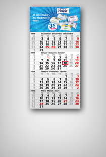 Einblatt-Monatskalender 