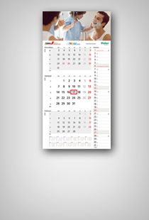 Einblatt-Monatskalender 