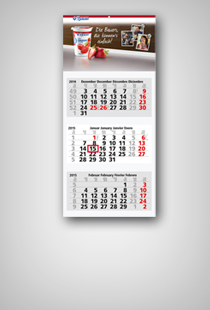 Mehrblock Monatskalender 